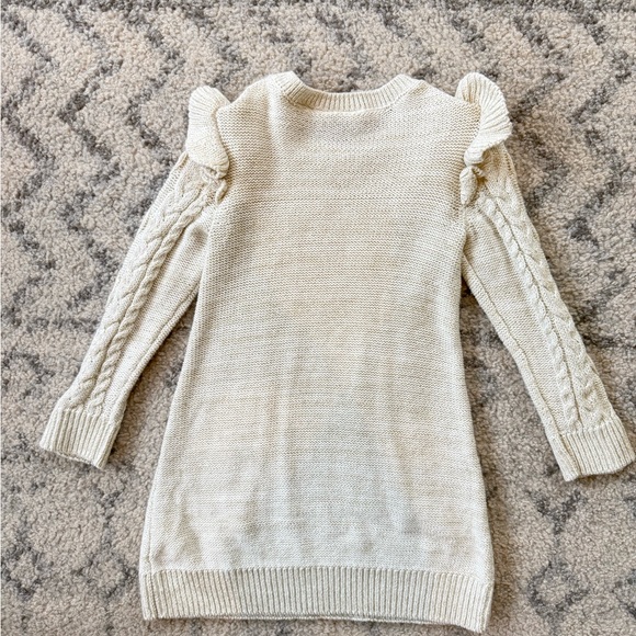 The Children's Place Cream Cable Knit Sweater Dress | size 3T - Picture 4 of 6